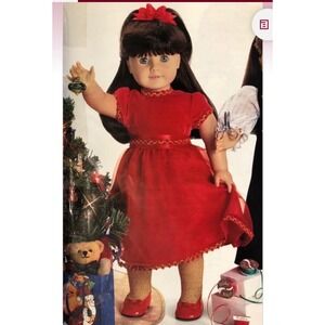 American Girl Doll Berry Christmas Dress Retired 2001